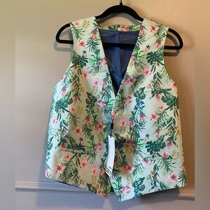 BAR III men’s floral vest NWT